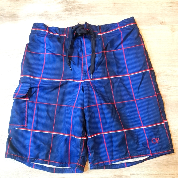 OP Other - Mens op medium swim trunks..blue and red